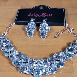 Vintage Pparazzi Rose Gold Jewelry Set